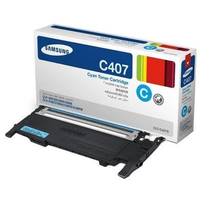 Toner Clt-c407s Ciano P/ Impressora Samsung Clx3185 Clp325