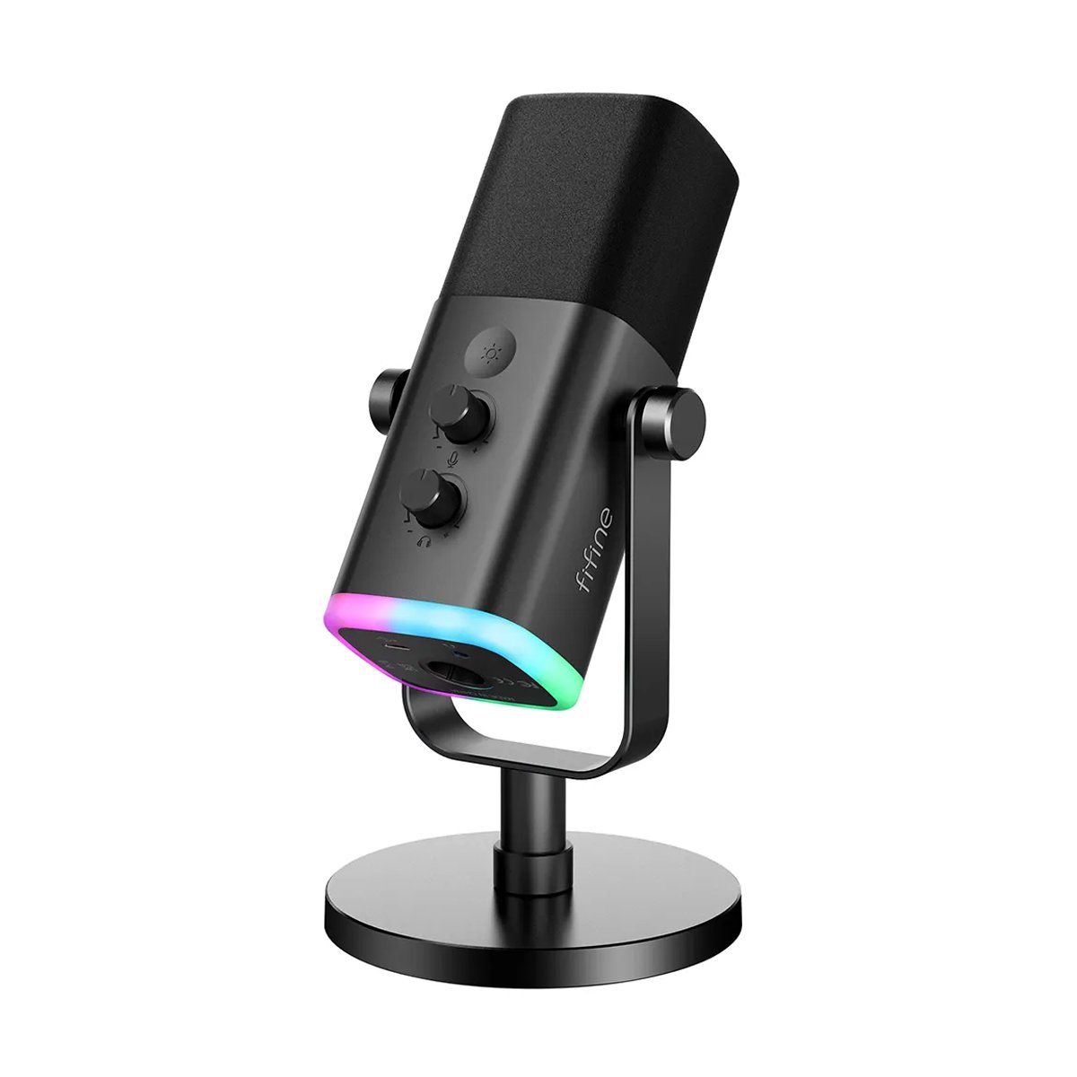 Microfone Gamer Usb/xlr Fifine Streaming Am8 Preto