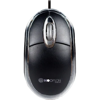 Mouse Usb Óptico Hoopson Office Ms-035 Preto