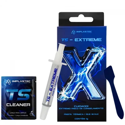 Pasta Térmica Implastec Ts Extreme 1g, 15.9w/mk, Patsext1pc