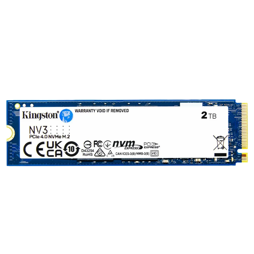 Imagem 3 de 5 do produto SSD 2TB Kingston M.2 Nvme PCie 4, Leitura 6000MB/s - Gravação 5000MB/s, Nv3 - Snv3s/2000g