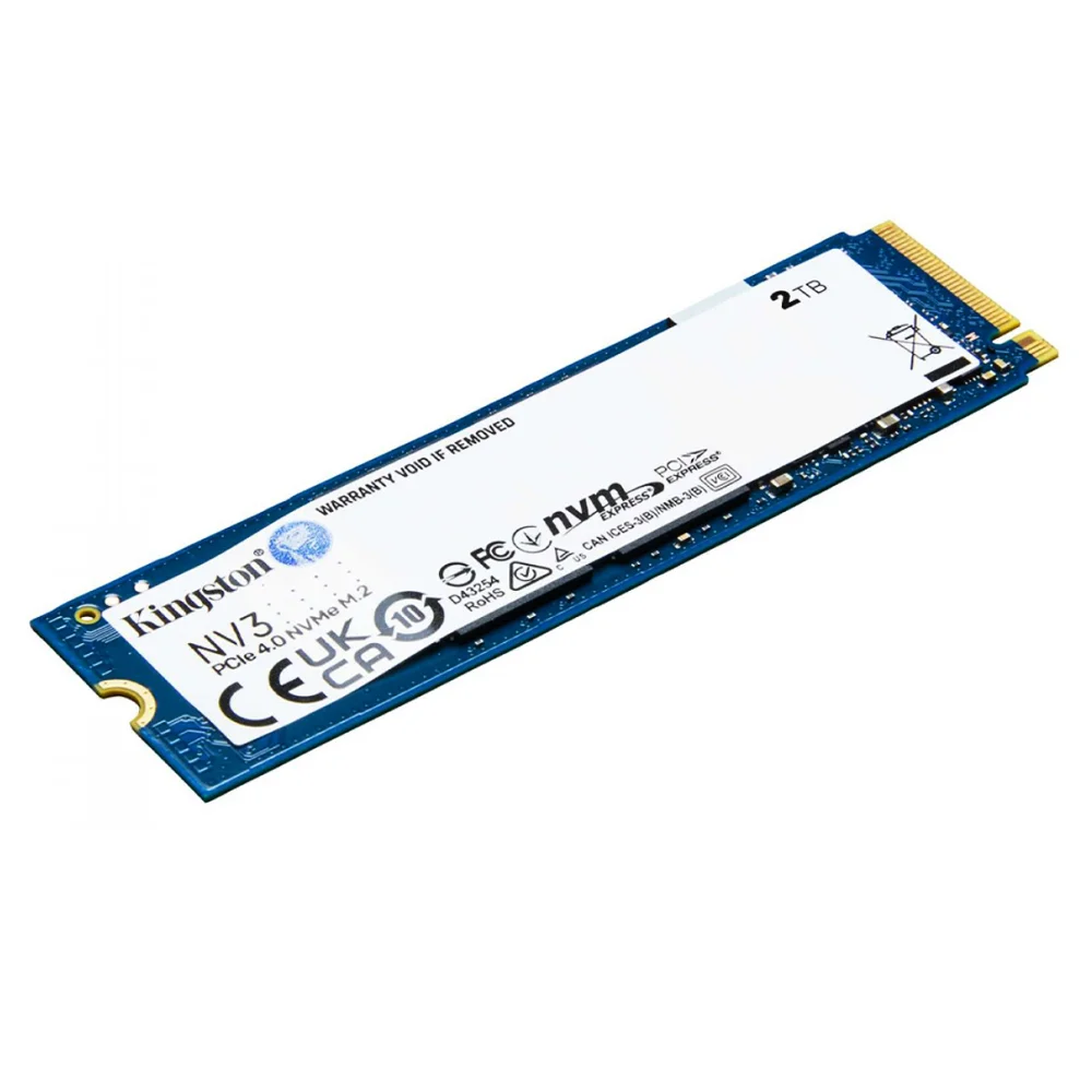 Imagem 4 de 5 do produto SSD 2TB Kingston M.2 Nvme PCie 4, Leitura 6000MB/s - Gravação 5000MB/s, Nv3 - Snv3s/2000g