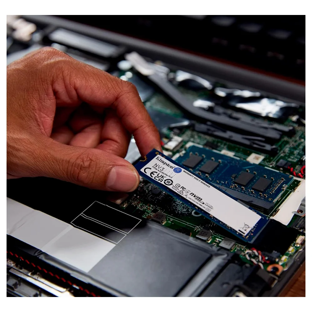 Imagem 5 de 5 do produto SSD 2TB Kingston M.2 Nvme PCie 4, Leitura 6000MB/s - Gravação 5000MB/s, Nv3 - Snv3s/2000g