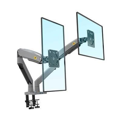 Suporte Monitor North Bayo Giratório Para 2 Monitores Com Braço Mecânico 22" A 32" - Nb-g75