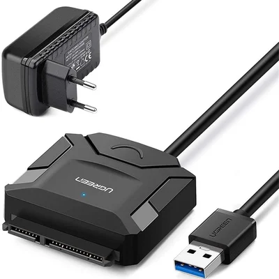 Cabo Adaptador Ugreen Usb 3.0 Para Hdd SSD Sata3 2.5 3.5pol.