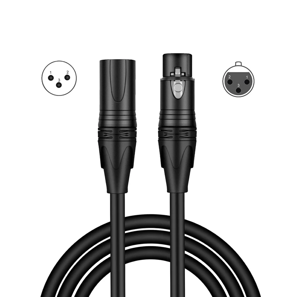 Imagem 5 de 5 do produto Cabo De Áudio Xlr 3pin Macho X Fêmea Balanceado (8 Metros)