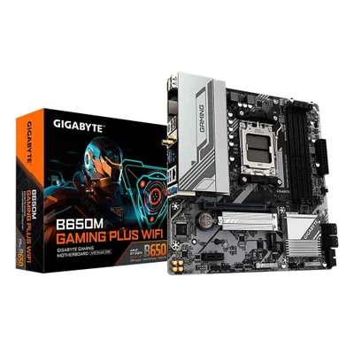 Placa Mãe Gigabyte B650m Gaming Plus Wifi (ver. 1.0), Ddr5, Am5, Micro Atx
