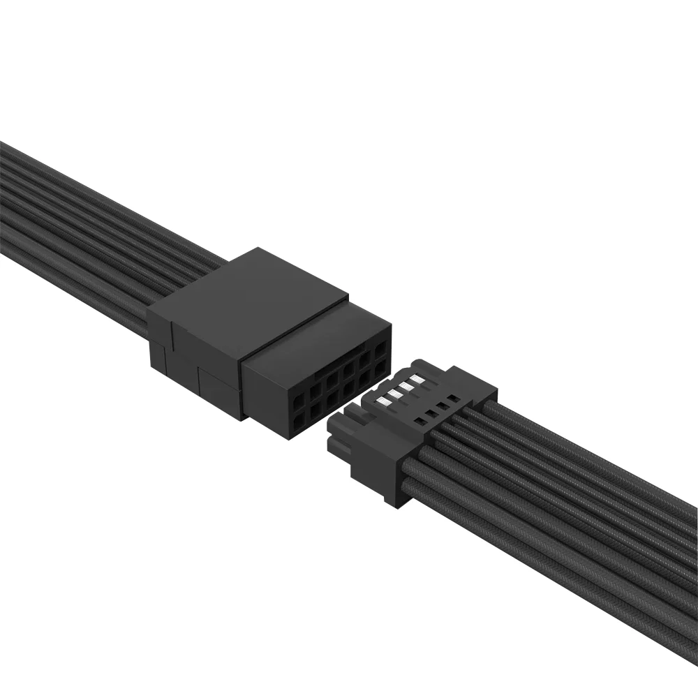 Imagem 3 de 5 do produto Cabo De Extensão Gpu PCi-e 5.0 12vhpwr 16 (12+4) Pinos, Preto, 300mm, RTX 4080+ e RTX 50 Series