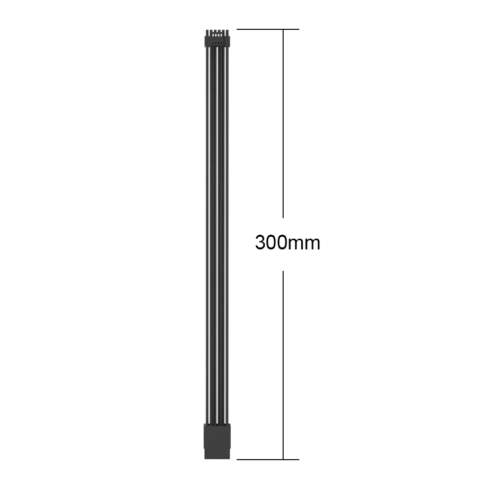 Imagem 5 de 5 do produto Cabo De Extensão Gpu PCi-e 5.0 12vhpwr 16 (12+4) Pinos, Preto, 300mm, RTX 4080+ e RTX 50 Series
