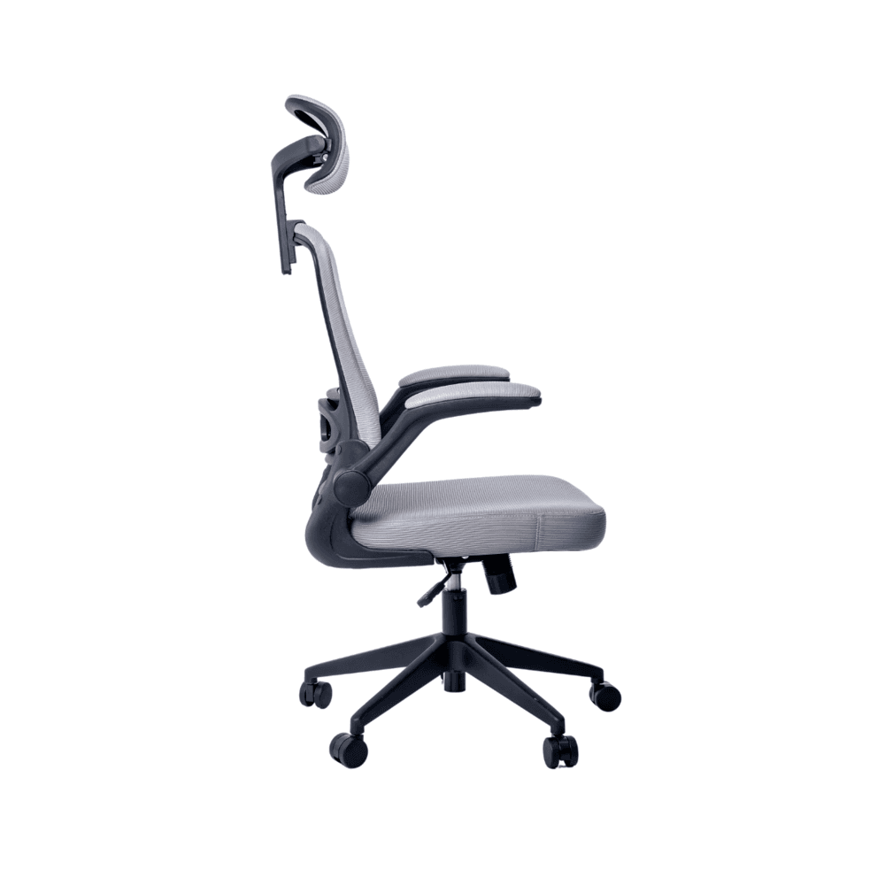 Imagem 4 de 5 do produto Cadeira De Escritório Giratória Cinza Gênesis Owl