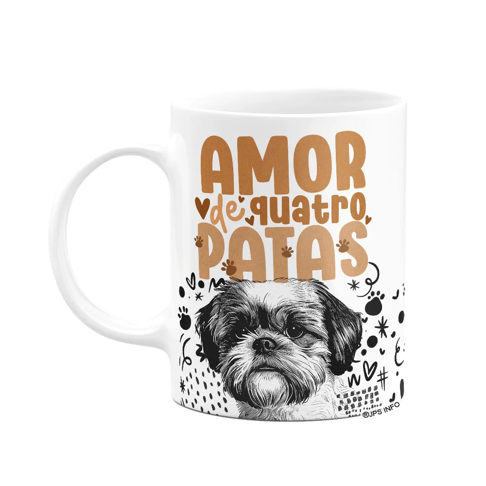Imagem 3 de 3 do produto Caneca - Amor De Quatro Patas - Cachorro Shih Tzu