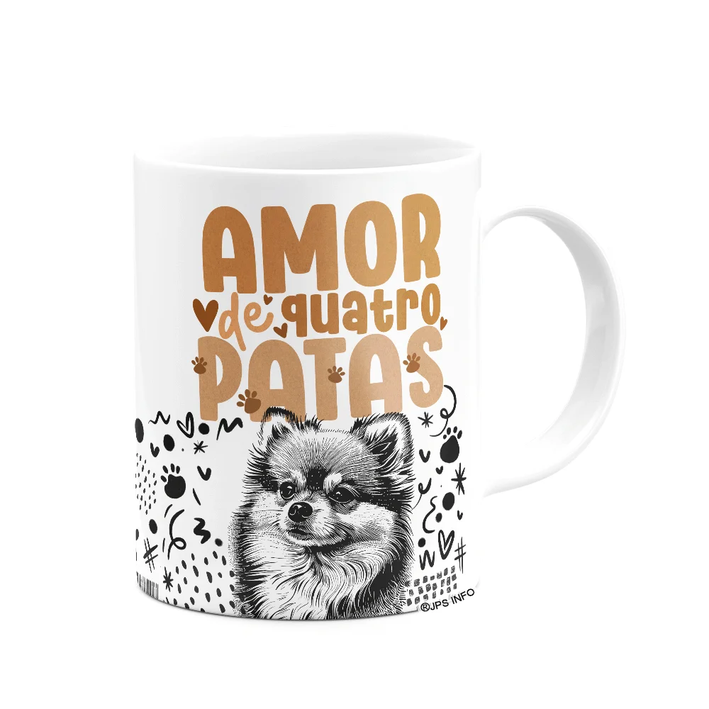 Imagem 3 de 3 do produto Caneca - Amor De Quatro Patas - Cachorro Lulu Spitz