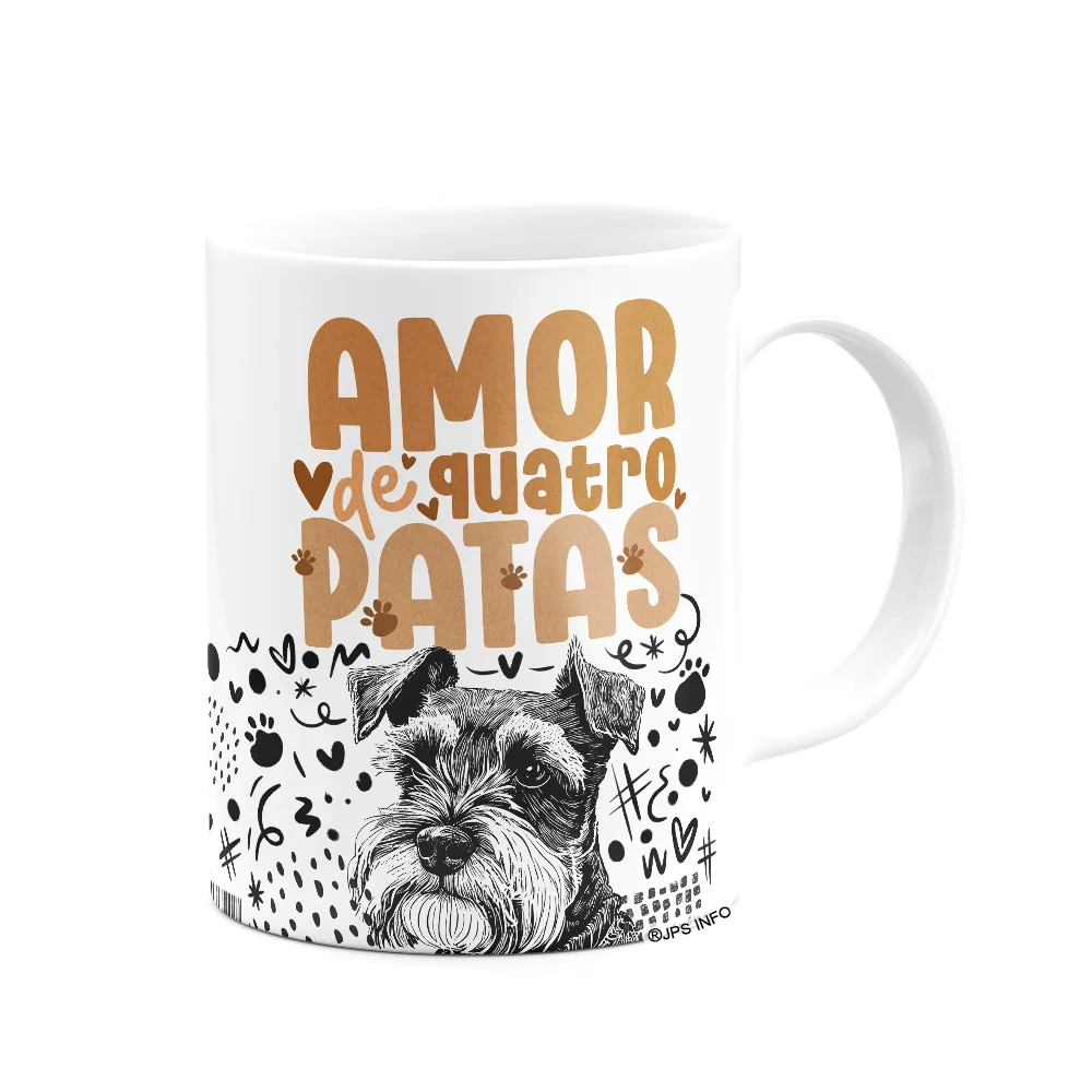 Imagem 3 de 3 do produto Caneca - Amor De Quatro Patas - Cachorro Schnauzer