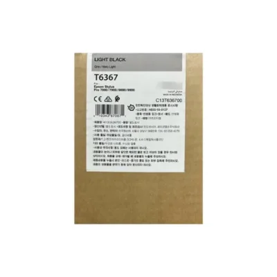 Cartucho De Tinta Epson T6367 Light Black | Epson Stylus Pro 7890 7900 9890 9900