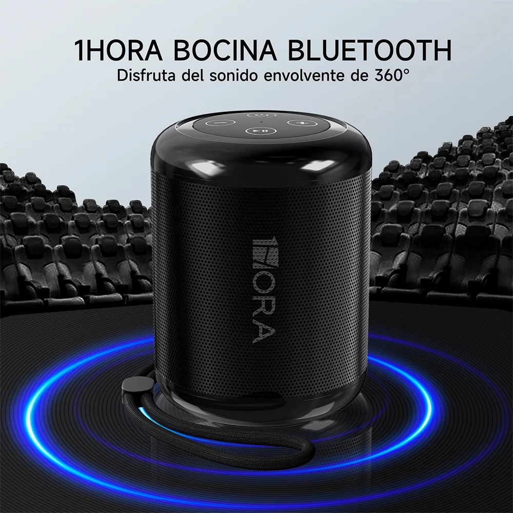 Imagem 3 de 5 do produto Caixinha Som Alto-falante Bluetooth 1hora Portátil Preto