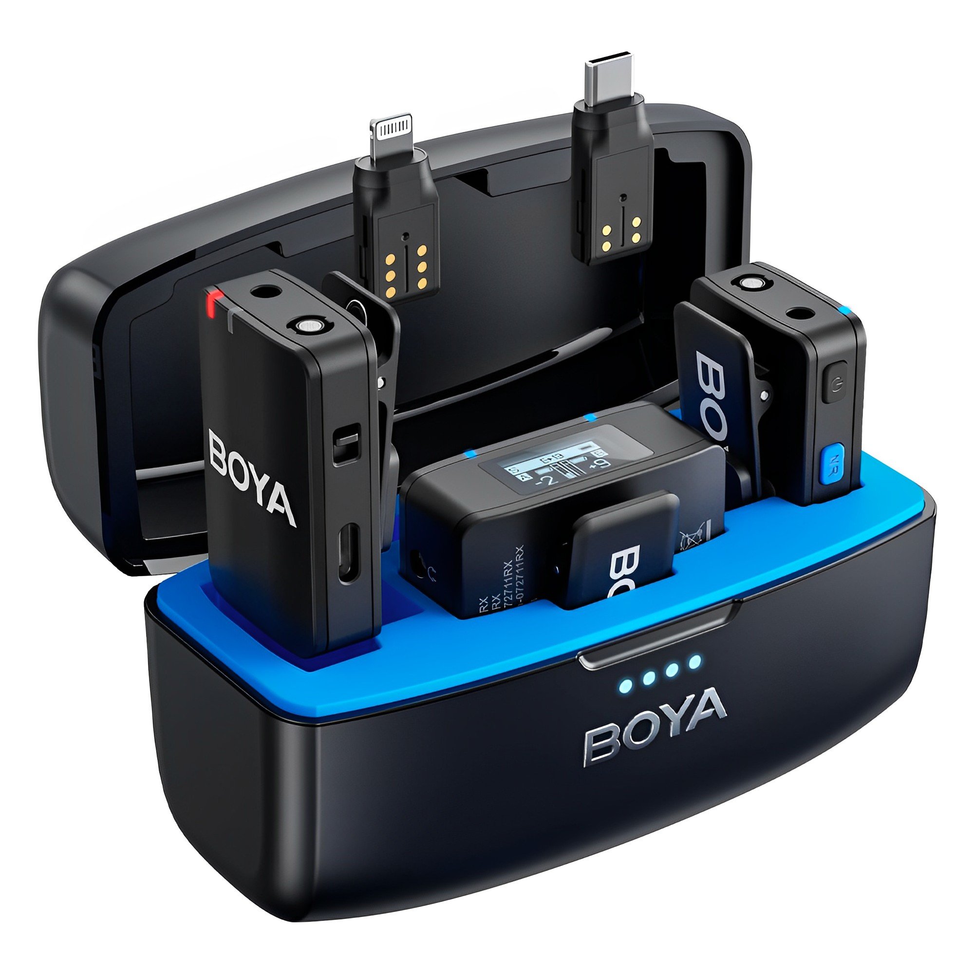 Sistema Microfone Lapela BoyaMic Dslr Android Ios Preto