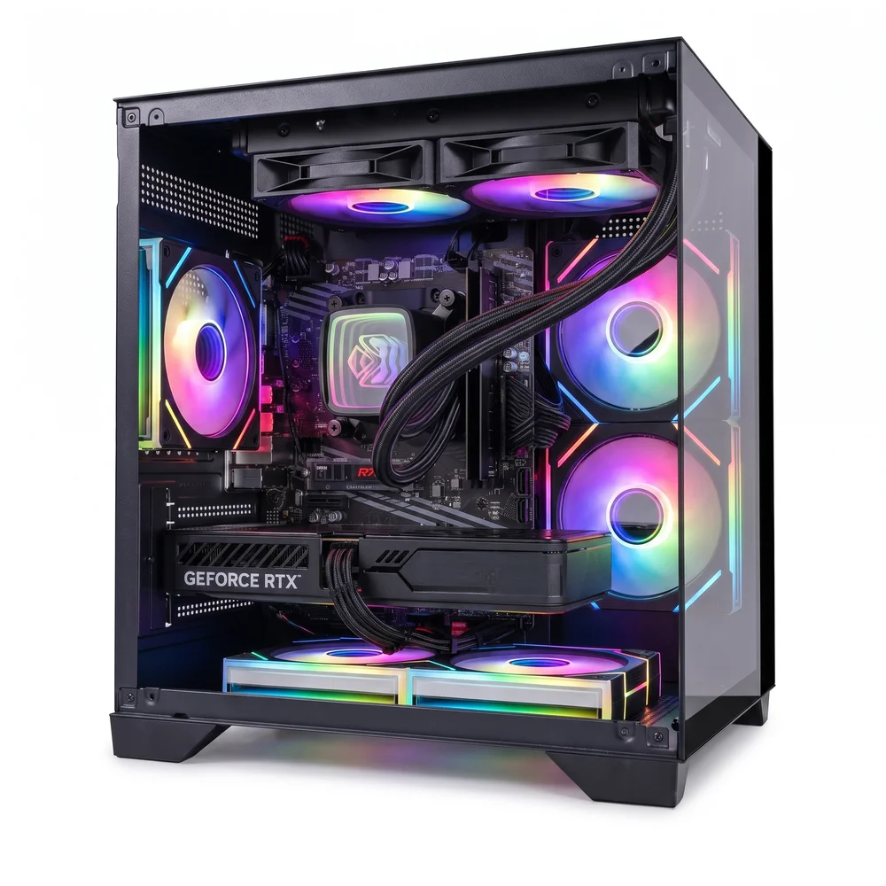PC Gamer Aquario, AMD Ryzen 7 5700x, 32GB RAM, RTX 3060, SSD 1TB, Windows 11 Pro, Water Cooler 240mm - view 3