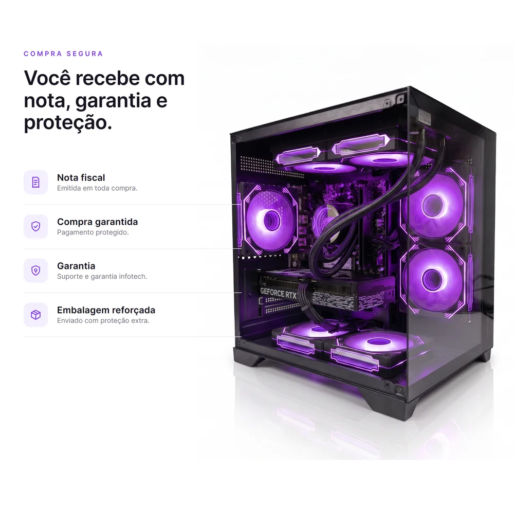 PC Gamer Aquario, AMD Ryzen 7 5700x, 32GB RAM, RTX 3060, SSD 1TB, Windows 11 Pro, Water Cooler 240mm - view 4