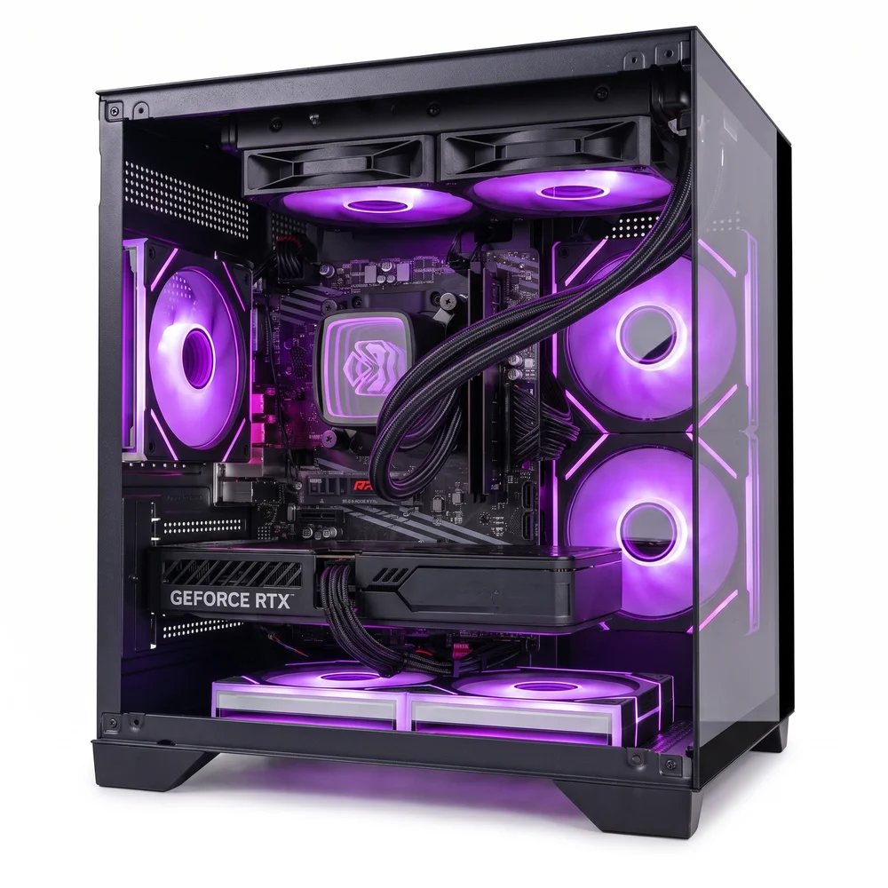 PC Gamer Aquario, AMD Ryzen 7 5700x, 32GB RAM, RTX 3060, SSD 1TB, Windows 11 Pro, Water Cooler 240mm - view 5