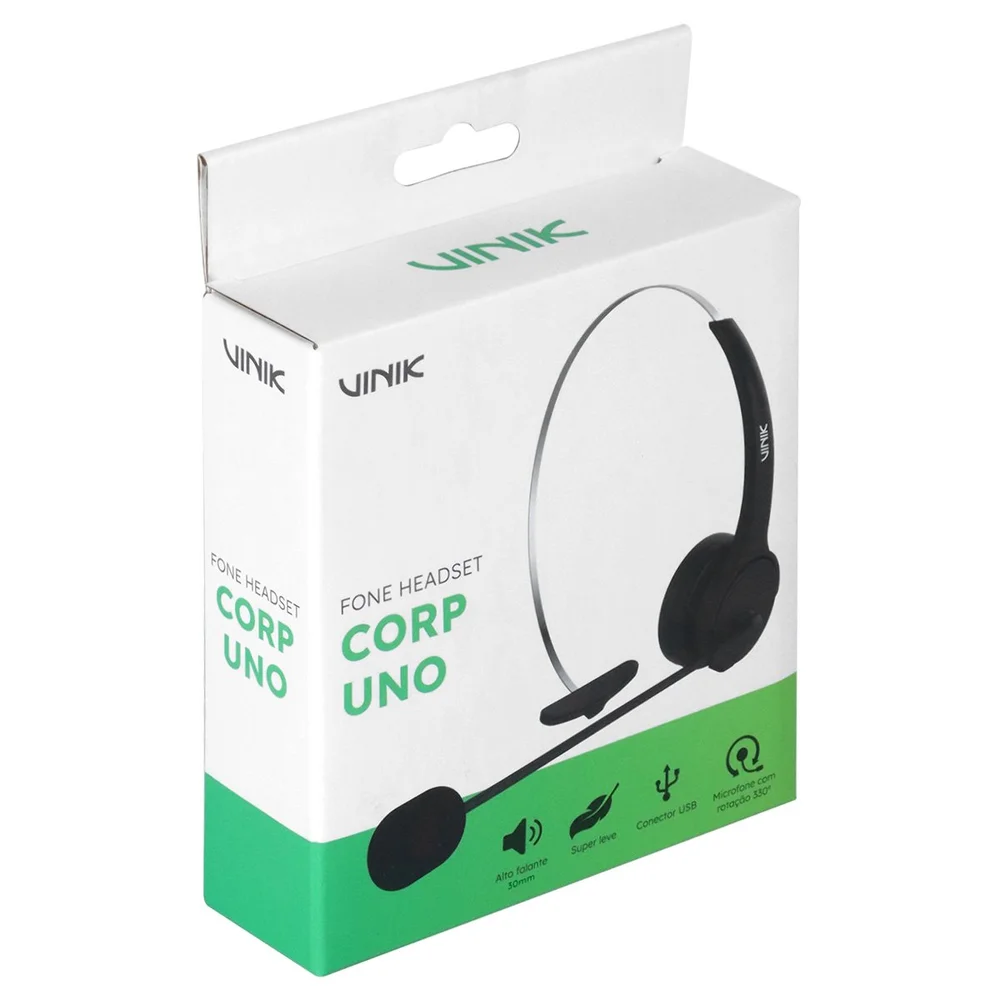 Imagem 5 de 5 do produto Fone De Ouvido Headset Corp Uno Usb - Vk400