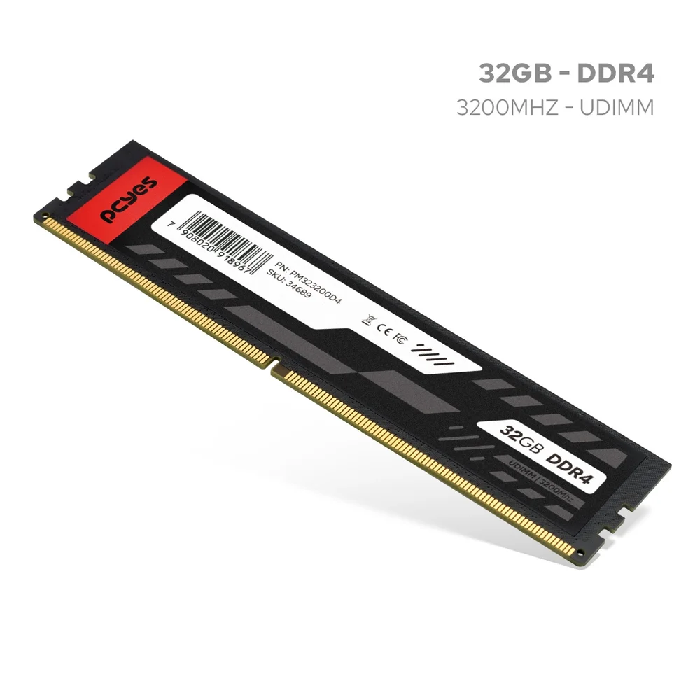 Memoria PCyes Udimm 32gb Ddr4 3200mhz - Pm323200d4 Memoria PCyes Udimm 32gb Ddr4 3200mhz - Pm323200d4