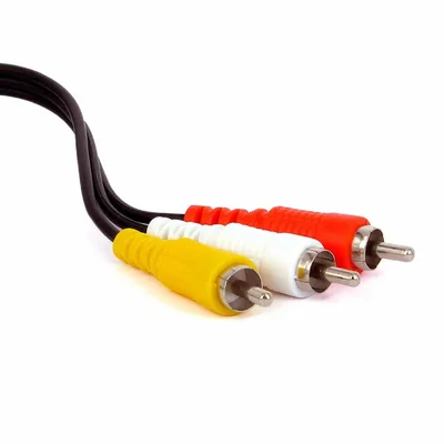 Cabo 3 Rca + 3 Rca Gold C/ Coaxial 10m