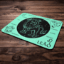 Mouse Pad Signos - Leão - Aqua Green 22x18