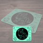 Mouse Pad Signos - Leão - Aqua Green 22x18
