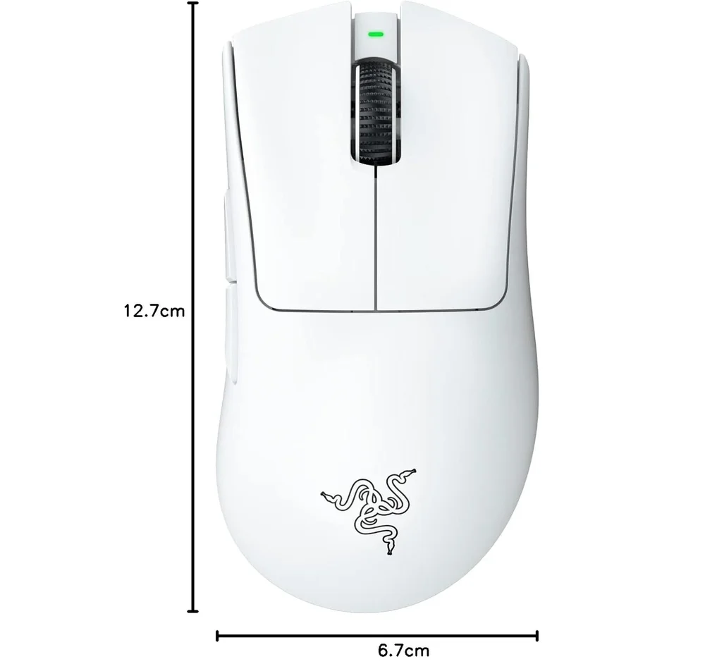 Mouse Gamer Razer Deathadder V3 Pro, 63g Ultraleve, 90hr De Bateria, Recarregável, 30000 DPI, Branco Mouse Gamer Razer Deathadder V3 Pro, 63g Ultraleve, 90hr De Bateria, Recarregável, 30000 DPI, Branco