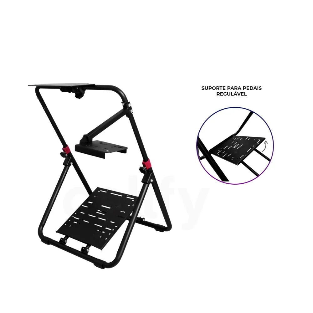 Imagem 5 de 5 do produto Cockpit Suporte Para Volante Gamer Simulador Racing Joystick