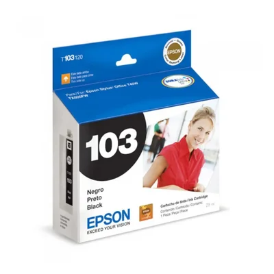 Cartucho De Tinta Epson T103 T103120 preto | Epson Stylus Office T30 T40 T1100