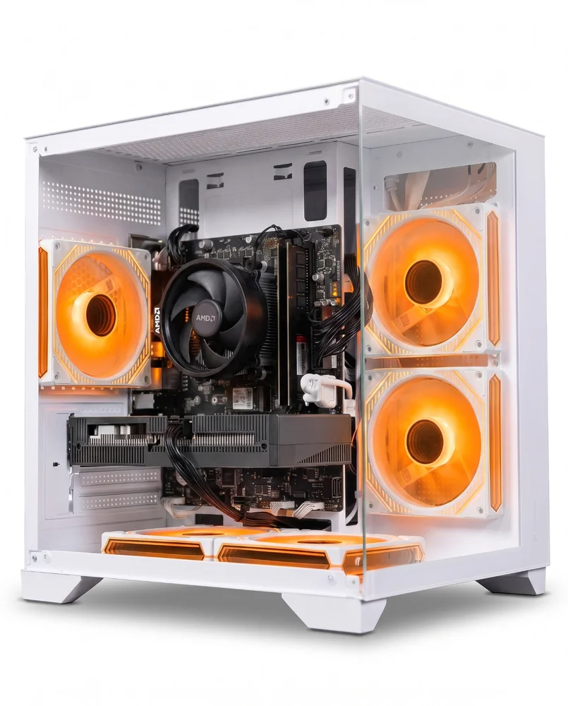 PC Gamer Aquario Branco Ryzen 5 5500 | RTX 2060 Super 8GB | 16GB Ram | SSD Nvme 1TB | Win11 Pro