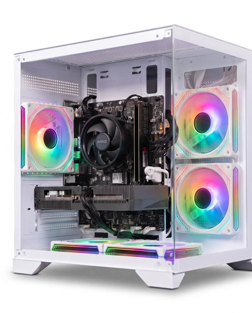 PC Gamer Aquario Branco Ryzen 5 5500 | RTX 2060 Super 8GB | 16GB Ram | SSD Nvme 1TB | Win11 Pro - view 3