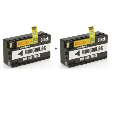 Cartucho De Tinta Compatível Hp 950xl Kit 2 Cn045ab Preto | Officejet Pro 8100 8600 8610
