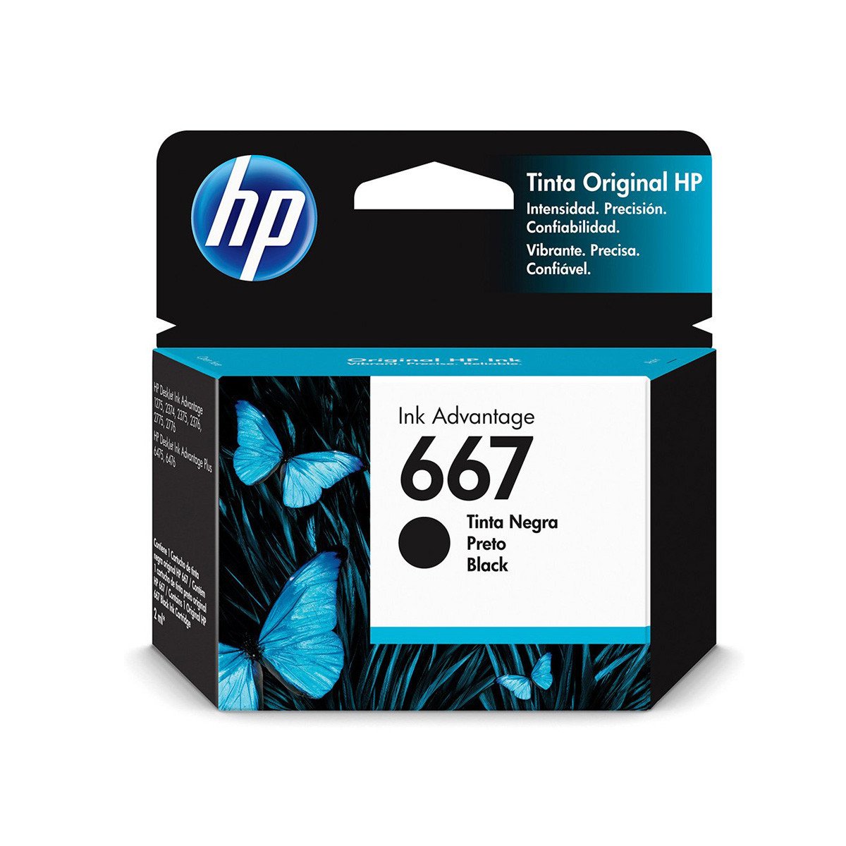 Cartucho De Tinta Hp 667 3ym79ab Preto | Deskjet Ink Advantage 2776
