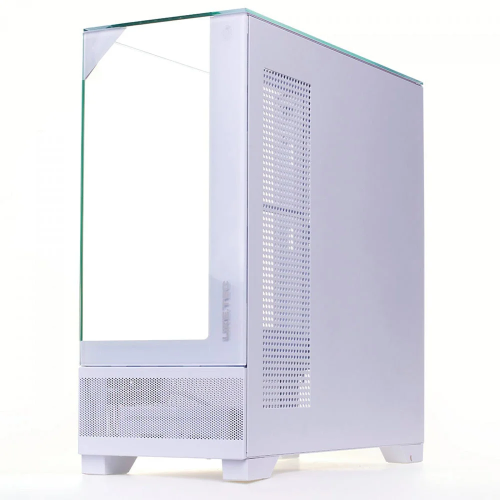 Imagem 3 de 5 do produto Gabinete Liketec Mahal Snow Mid Tower Vidro Temperado Usb S/fan Branco