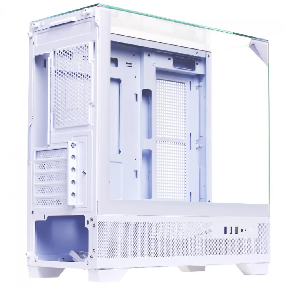 Imagem 5 de 5 do produto Gabinete Liketec Mahal Snow Mid Tower Vidro Temperado Usb S/fan Branco