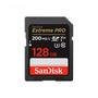 Cartão Sdxc Sandisk 128GB Extreme Pro 4k 200mb/s Uhs-i V30 U3