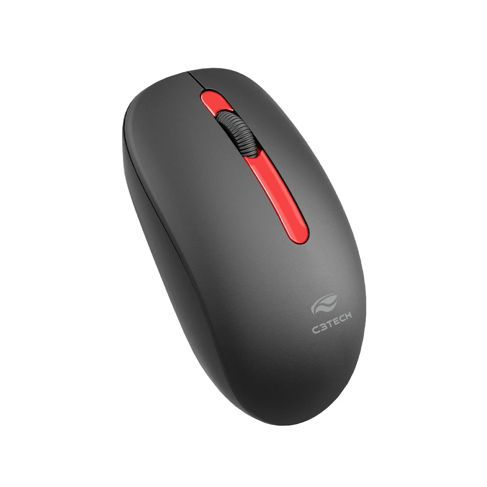 Imagem 3 de 5 do produto Mouse Sem Fio M-w15rbk Vermelho C3tech