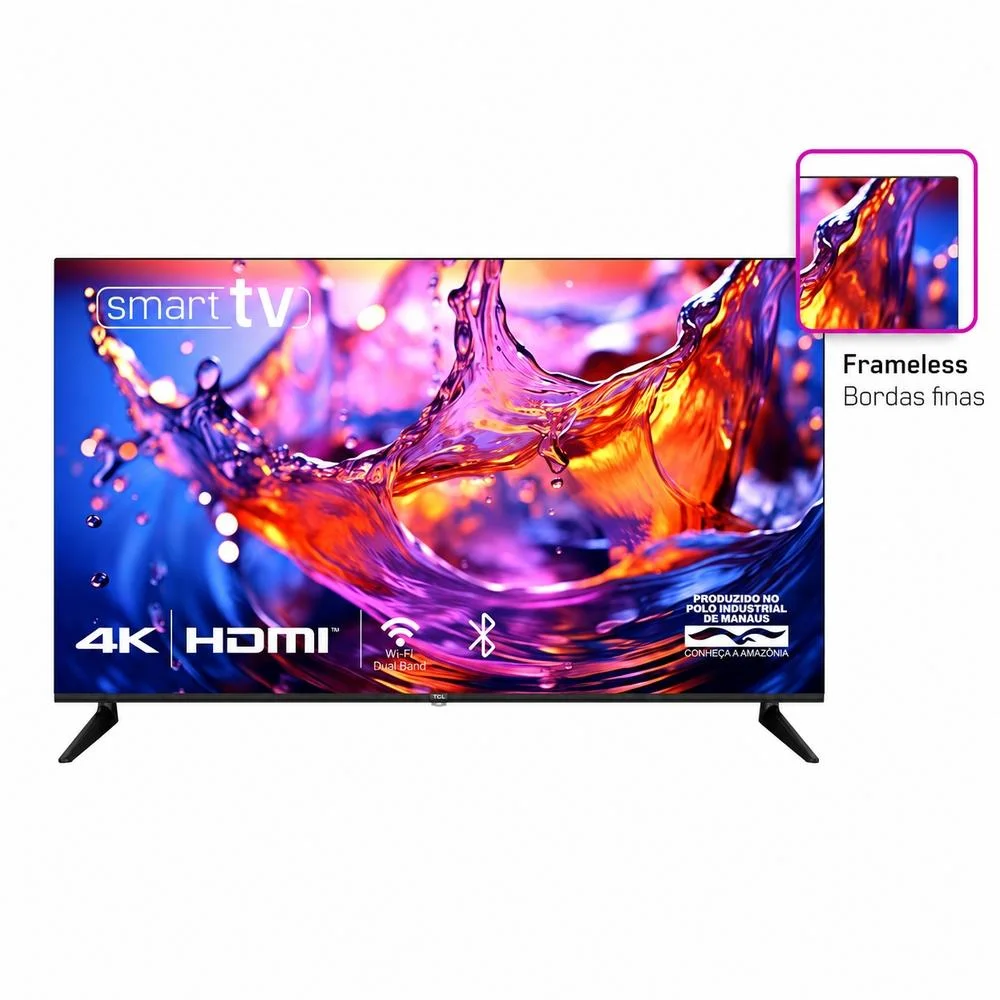 Smart TV  50 Polegadas HQ, 3 HDMI, 2 USB, tela Sem Bordas, Android 13 Design Slim - Hqs50nkhm - view 8