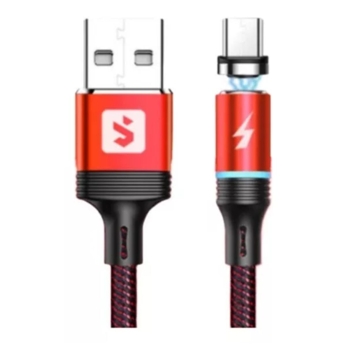 Cabo Para Carregador Magnético 2.4a 1 M Sumex - Sx-b16i6 (vermelho)