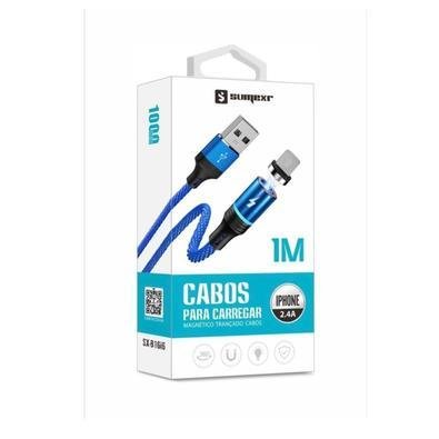 Cabo Para Carregador Magnético 2.4a 1 M Sumex - Sx-b16i6 ( Dourado )