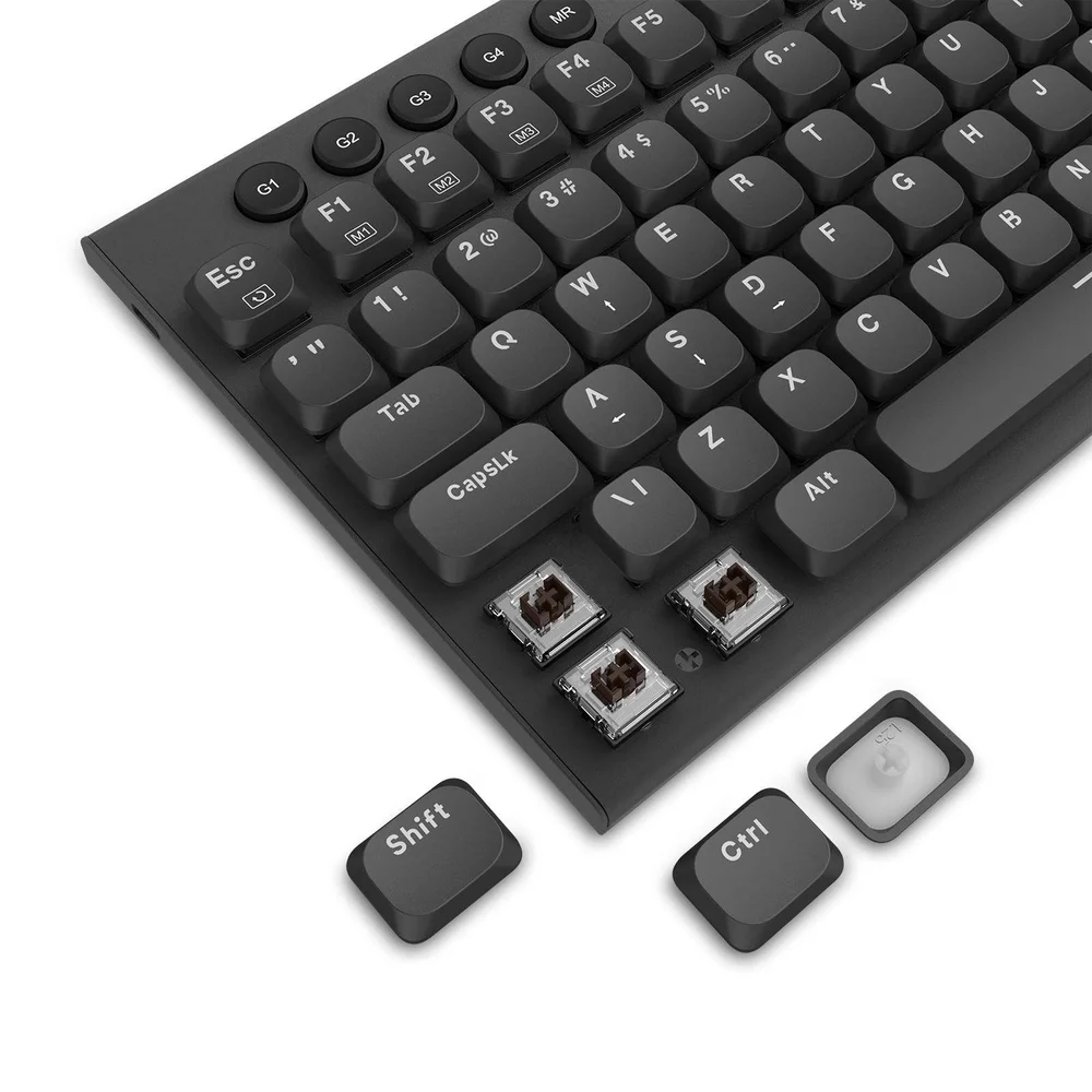 Imagem 2 de 5 do produto Teclado Mecânico Gamer Redragon Sion, RGB, Low-profile, Switch Brown, Abnt2, Preto, K653-RGB (pt-brown)