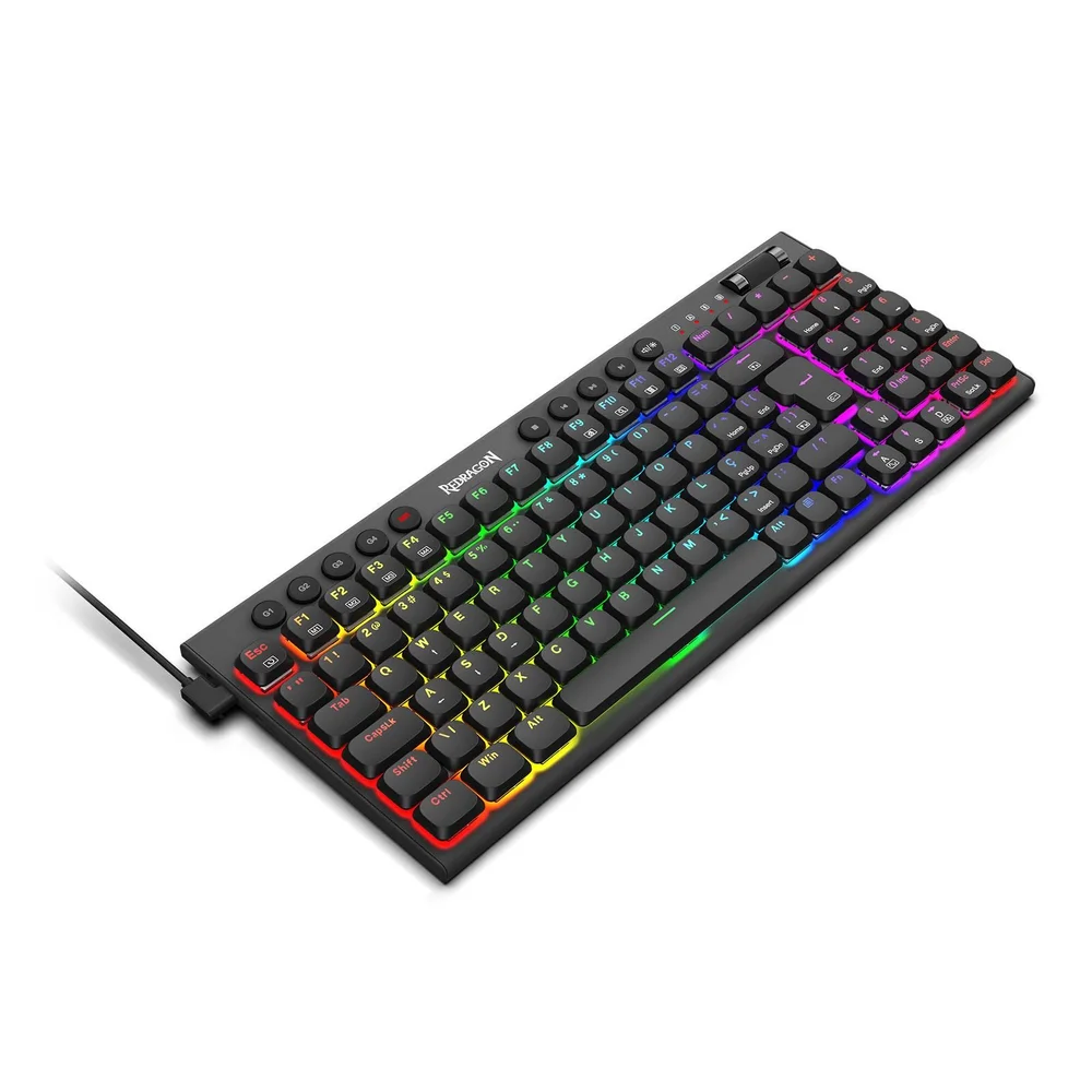 Imagem 3 de 5 do produto Teclado Mecânico Gamer Redragon Sion, RGB, Low-profile, Switch Brown, Abnt2, Preto, K653-RGB (pt-brown)