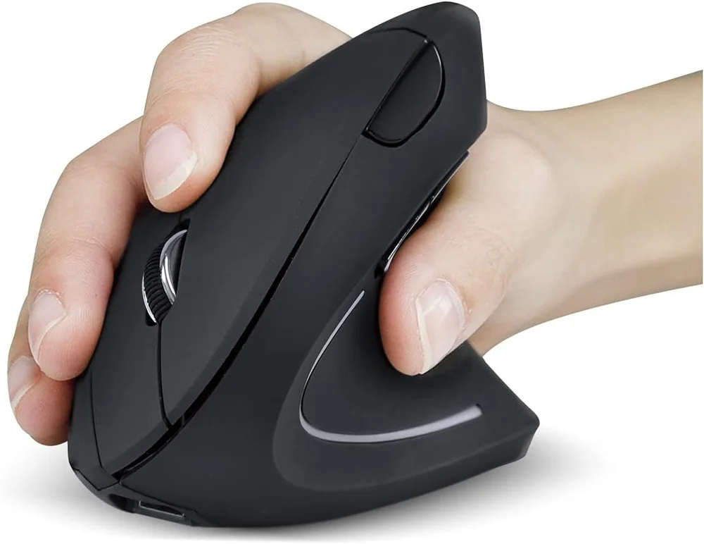 Imagem 5 de 5 do produto Mouse Vertical Ergonômico Sem Fio Wireless 1600dpi Promo