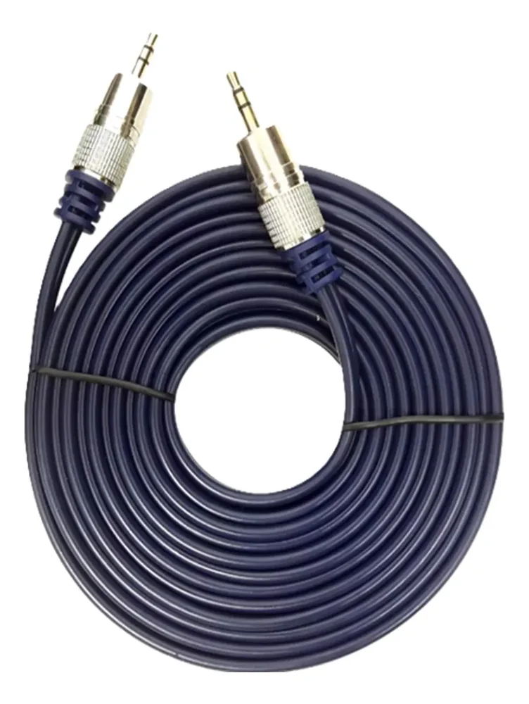 Imagem 2 de 4 do produto Cabo P2 + P2 St Metal Profissional - Cabo Azul- 2m Tebera