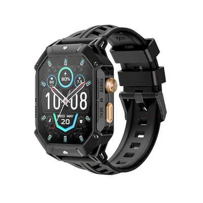 Smartwatch Militar Haylou Iron N1 Tela AmoLED, 5atm, Bateria De 100 Dias (850 Mah), Assistente De Voz
