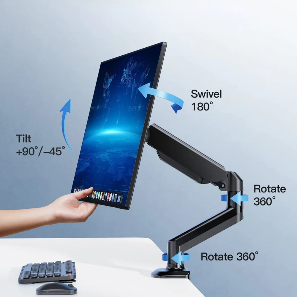 Imagem 2 de 5 do produto Suporte De Mesa Para Monitor Pistão A Gás Articulado Gamer