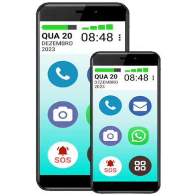Vovô&vovófone 32gb 4g Icones Grandes Botão Sos Faz Ligação Cor:dourado