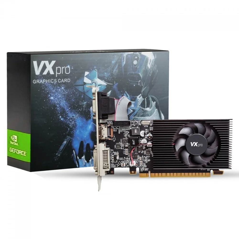 Placa De Vídeo Vx Pro Duex GT 210 GeForce 1GB, DDR3, 64 Bits, Low Profile, VGA/HDMI/DVI - G210lp-1gd3